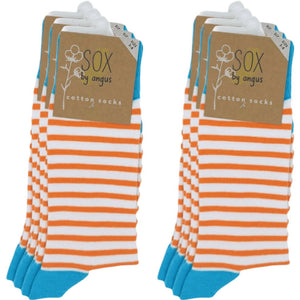 Orange Stripe Socks