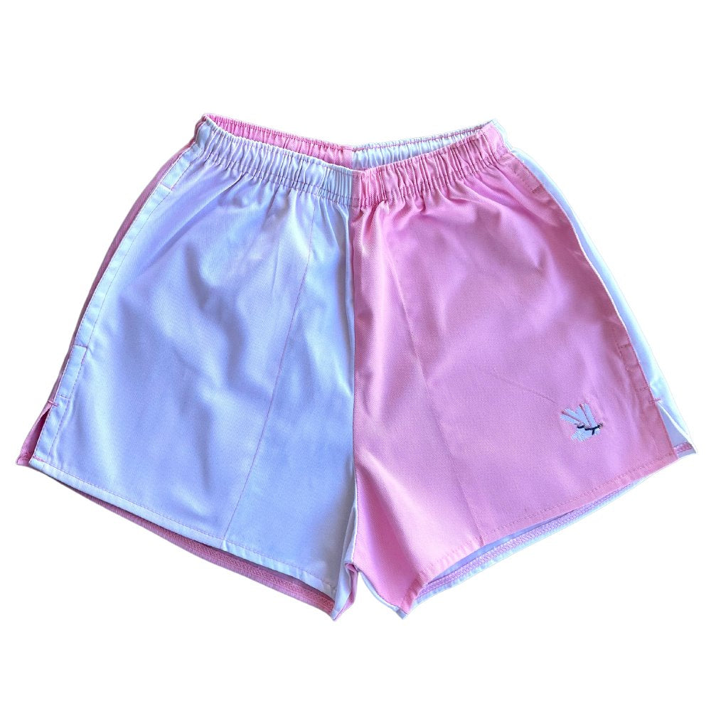 Pale Pink/White Blackjack Shorts