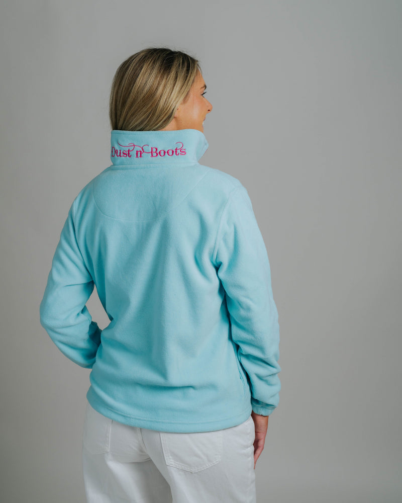 Polar Fleece - Aqua/Hot Pink