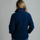 Polar Fleece - Navy w. Red Zip