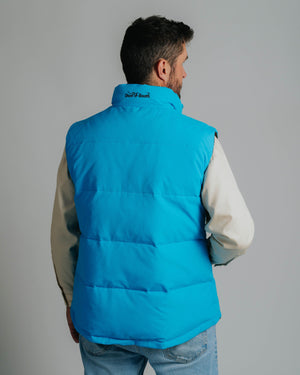 Reversible Vest - Aqua/Chocolate