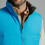 Reversible Vest - Aqua/Chocolate