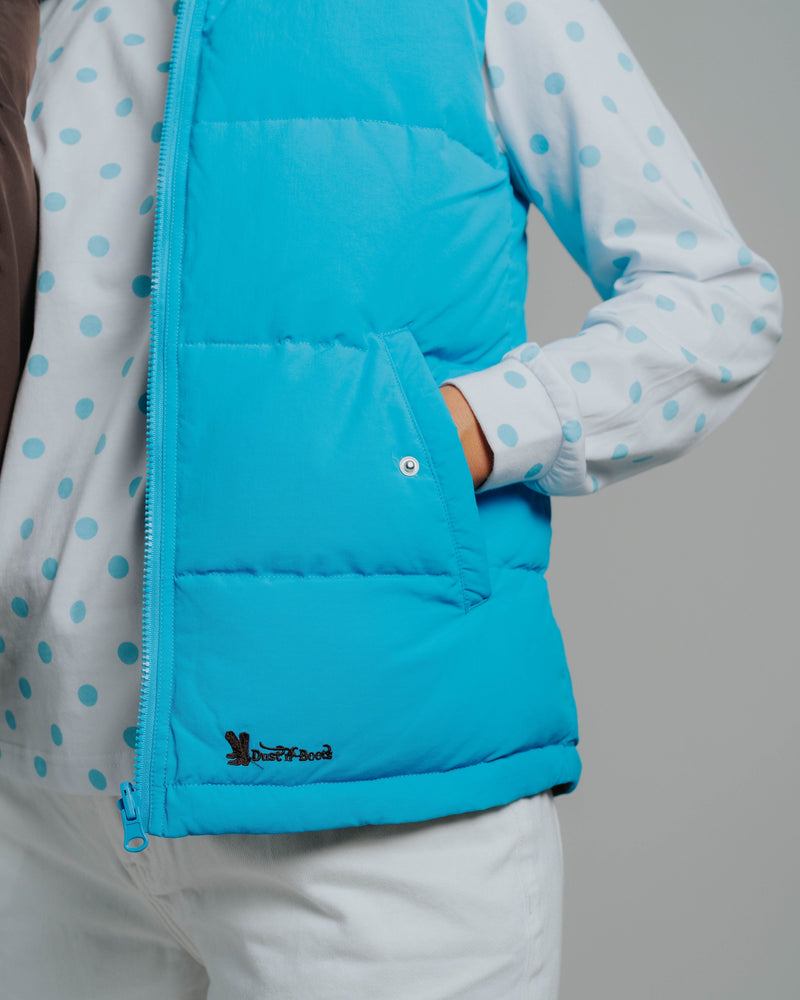 Reversible Vest - Aqua/Chocolate