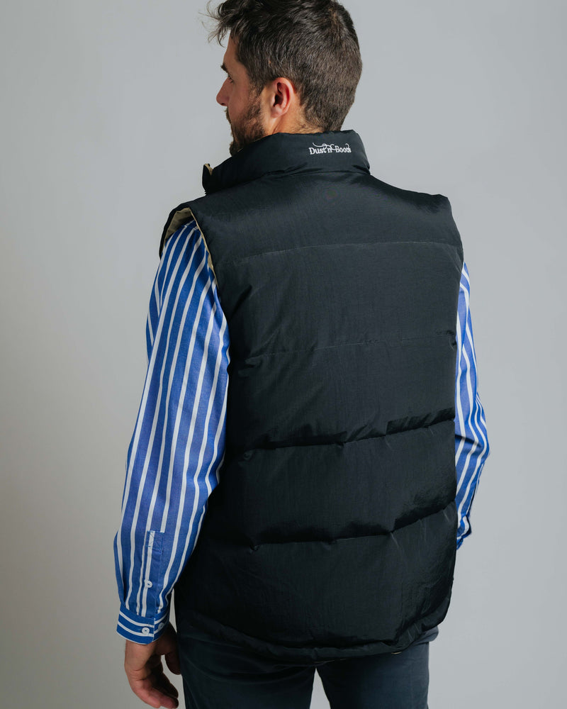 Reversible Vest - Black/Beige