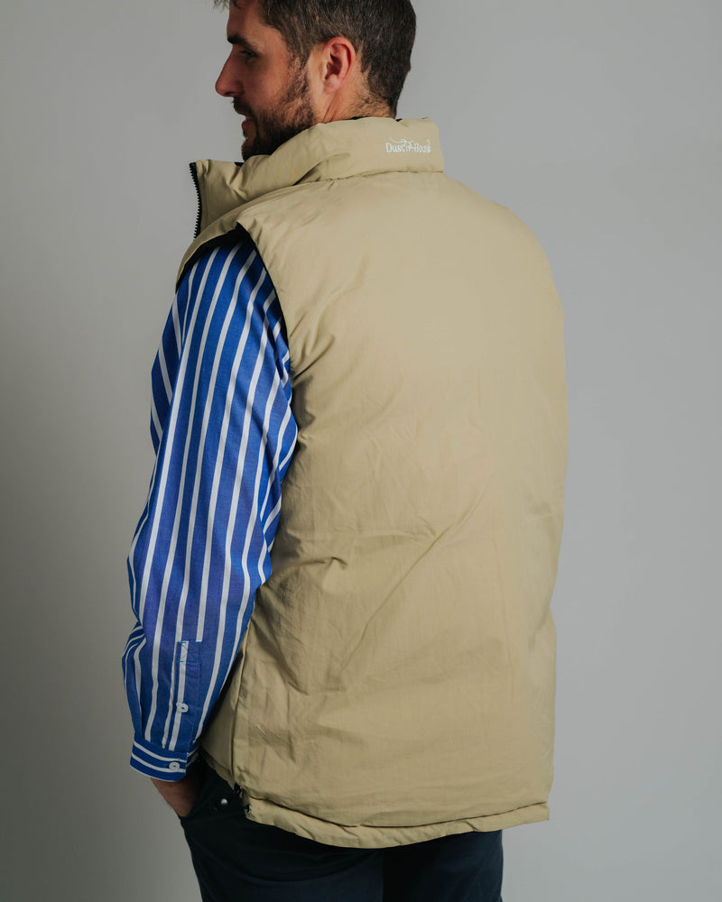 Reversible Vest - Black/Beige