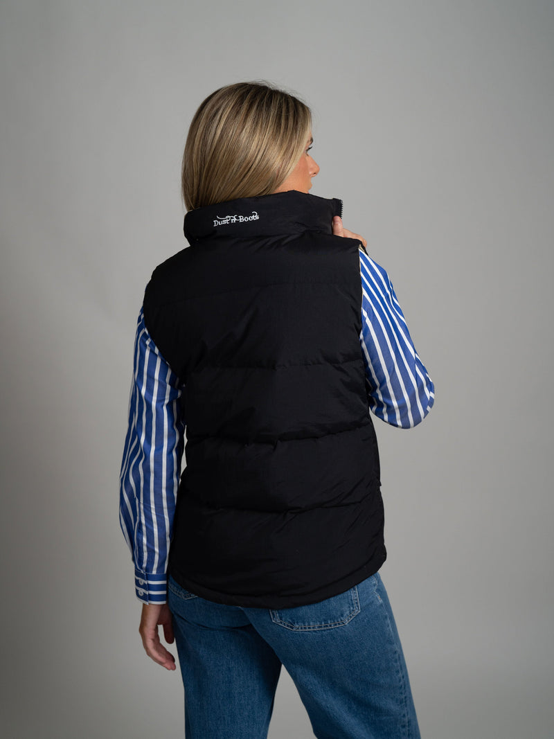 Reversible Vest - Black/Beige