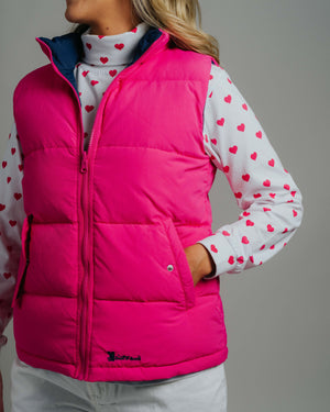 Reversible Vest - Fuchsia/Navy