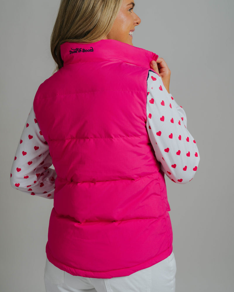 Reversible Vest - Fuchsia/Navy