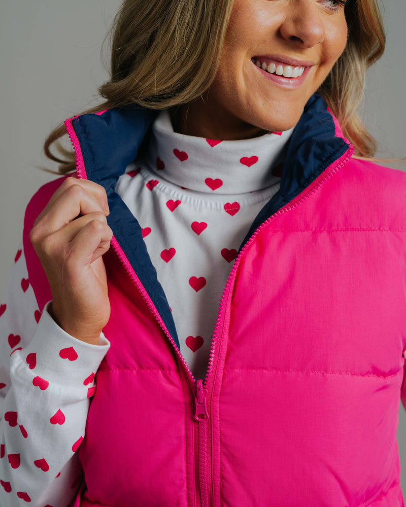 Reversible Vest - Fuchsia/Navy