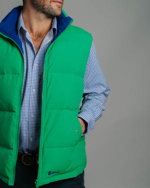 Reversible Vest - Green/Cobalt