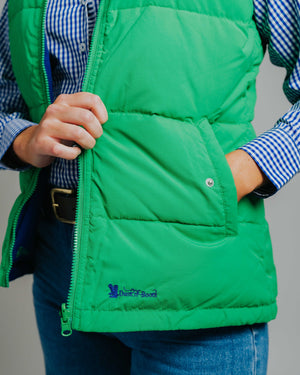 Reversible Vest - Green/Cobalt