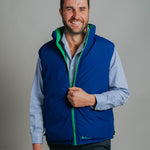 Reversible Vest - Green/Cobalt