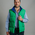 Reversible Vest - Green/Cobalt