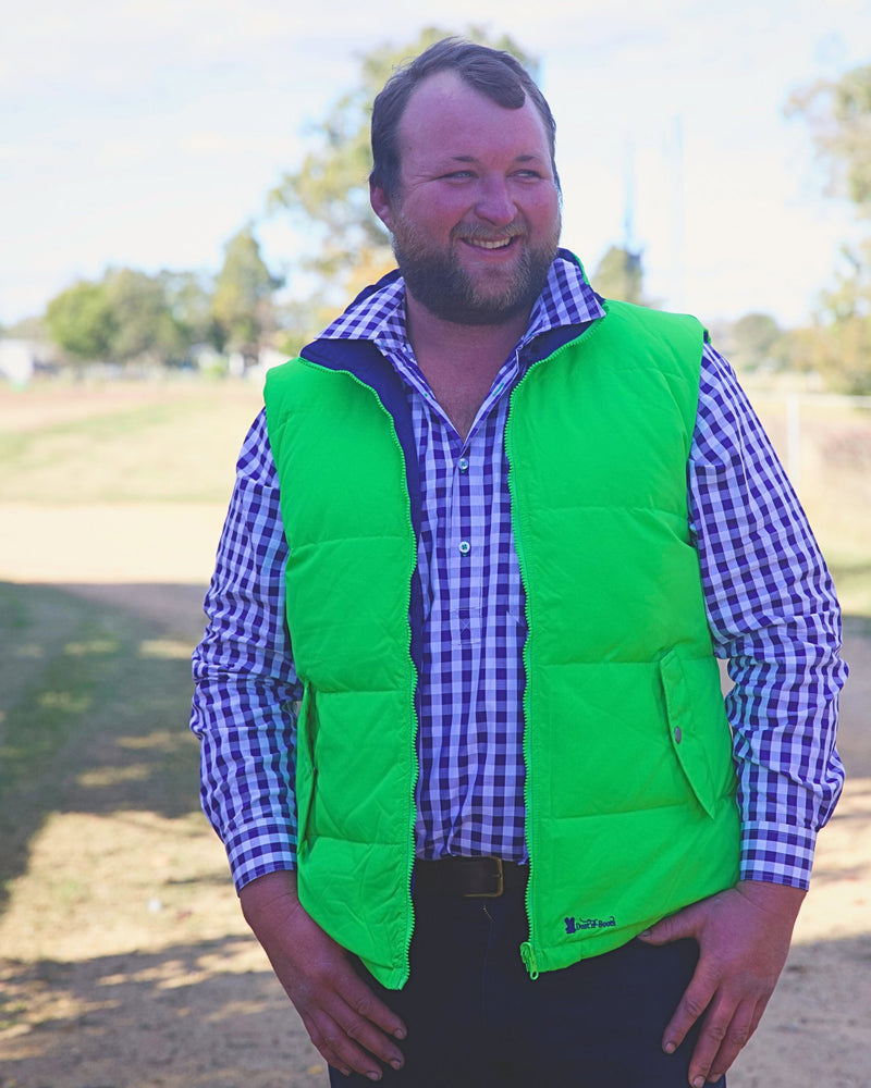 Reversible Vest - Lime/Navy