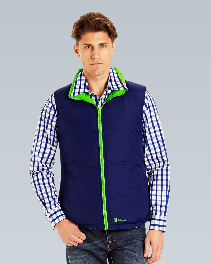 Reversible Vest - Lime/Navy