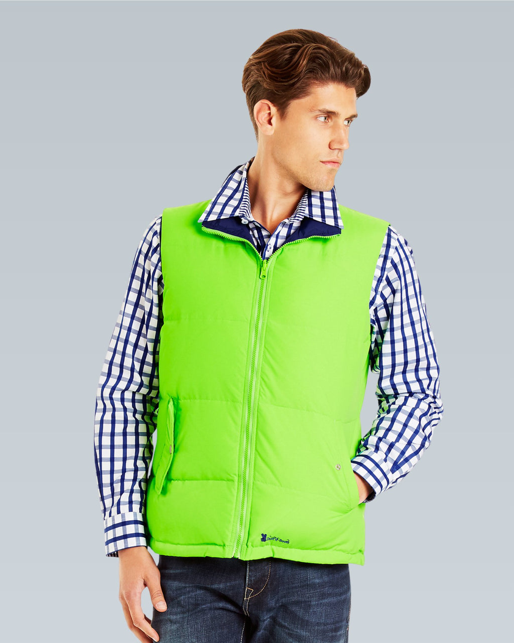 Reversible Vest - Lime/Navy