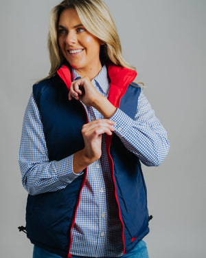 Reversible Vest - Red/Navy