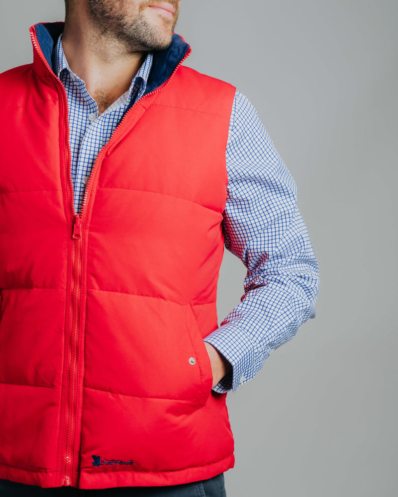Reversible Vest - Red/Navy