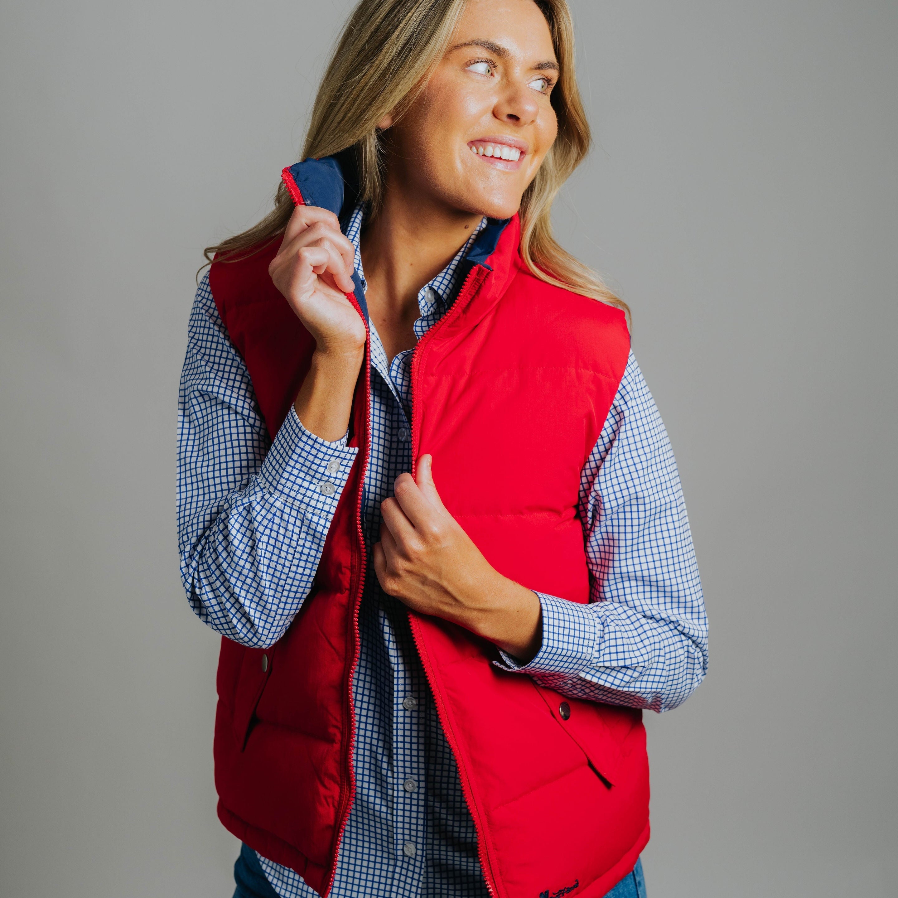 Reversible Vest - Red/Navy