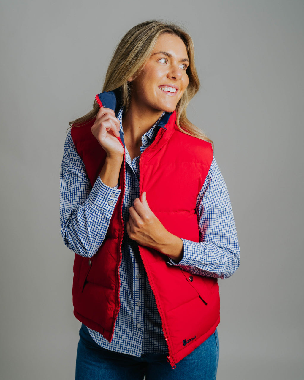 Reversible Vest - Red/Navy