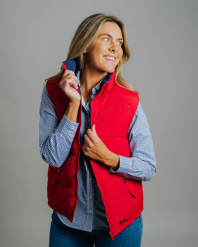 Reversible Vest - Red/Navy