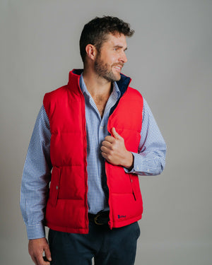 Reversible Vest - Red/Navy