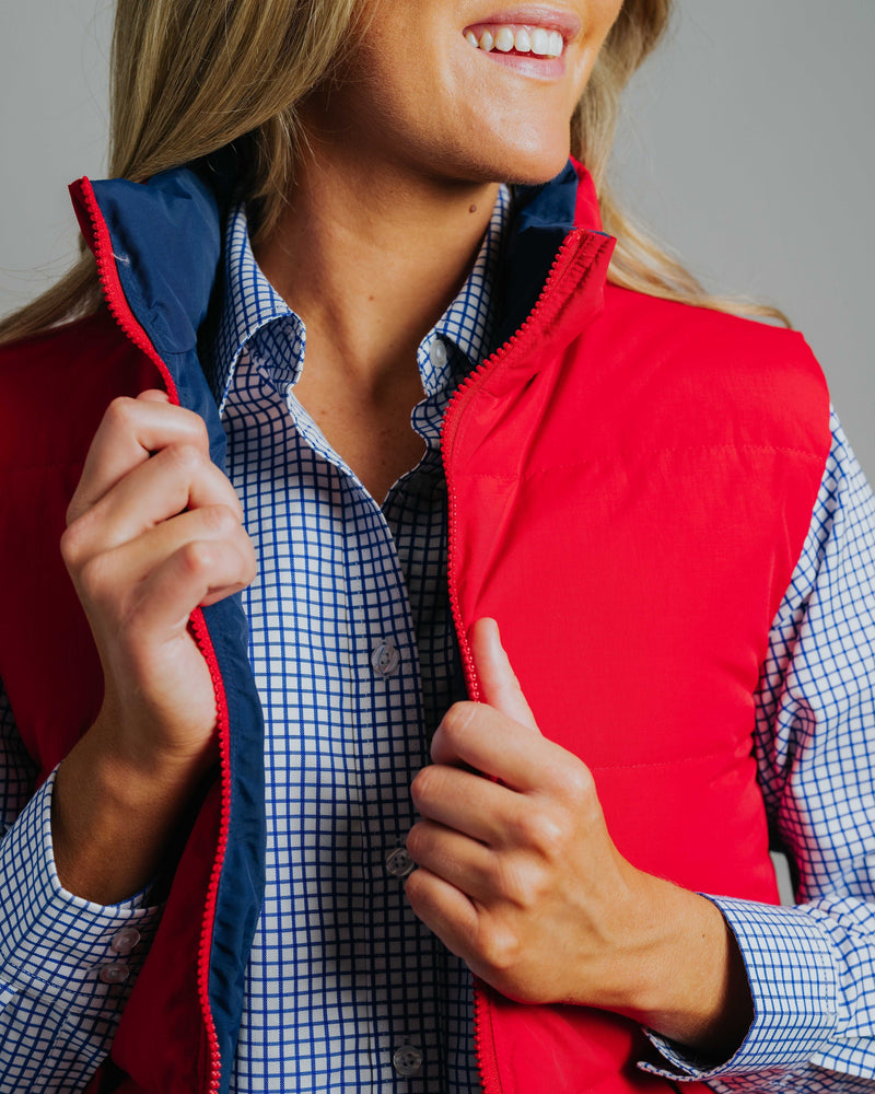 Reversible Vest - Red/Navy