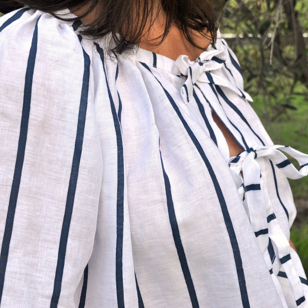 Sammie Smock - Navy Stripe