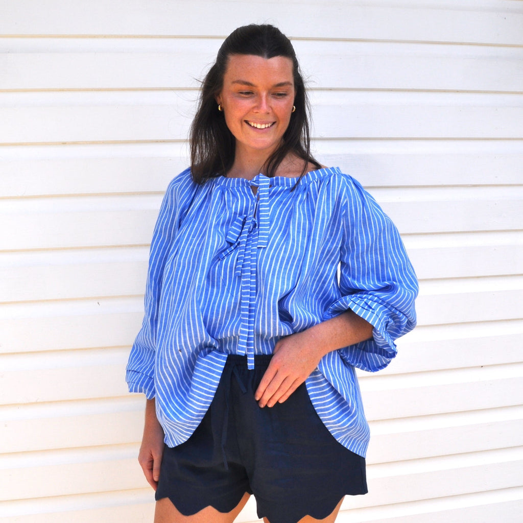 Sammie Smock - Ocean Stripe