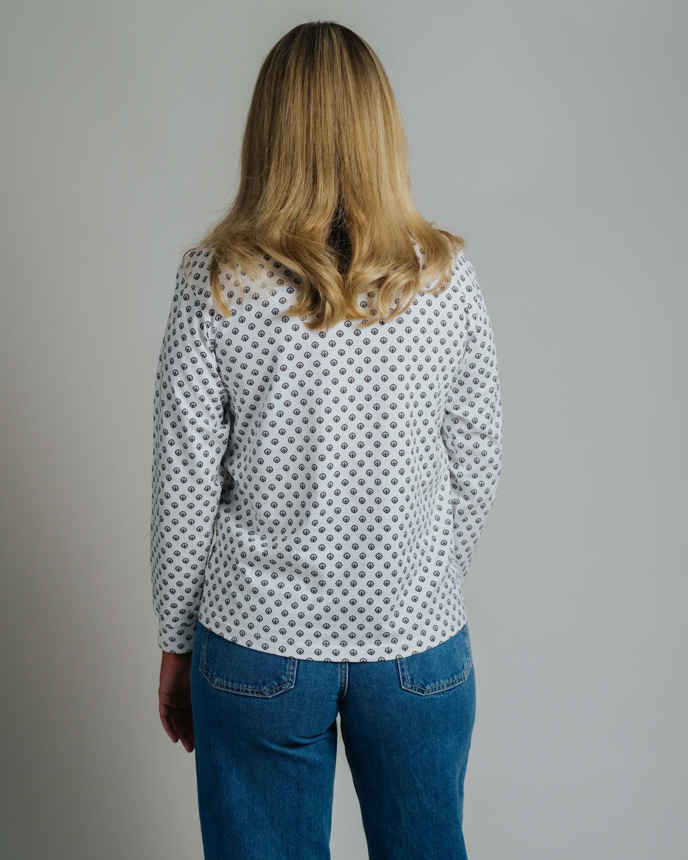 Skivvy Cotton Pattern - Black