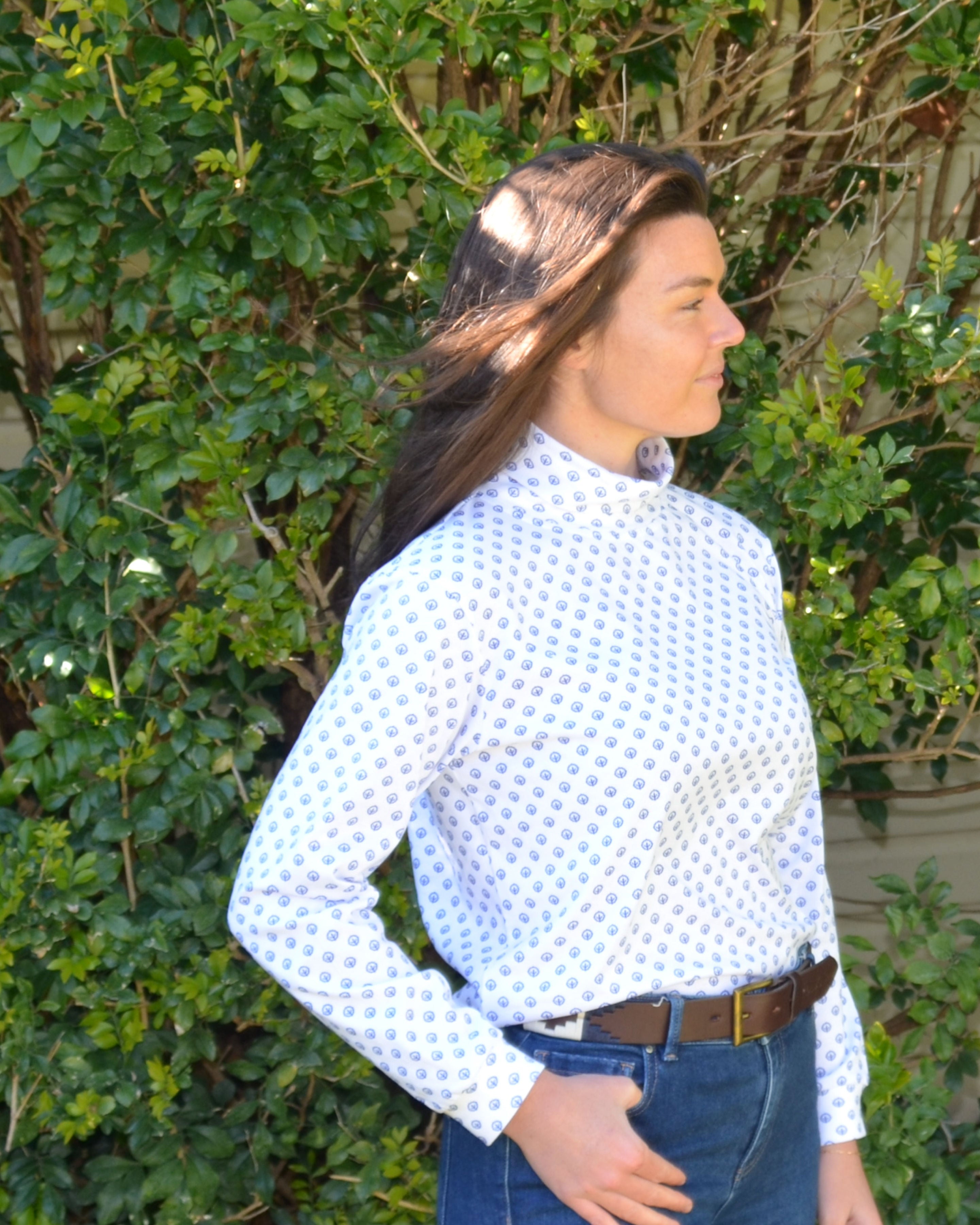 Skivvy Cotton Pattern - Navy