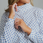 Skivvy Cotton Pattern - Navy