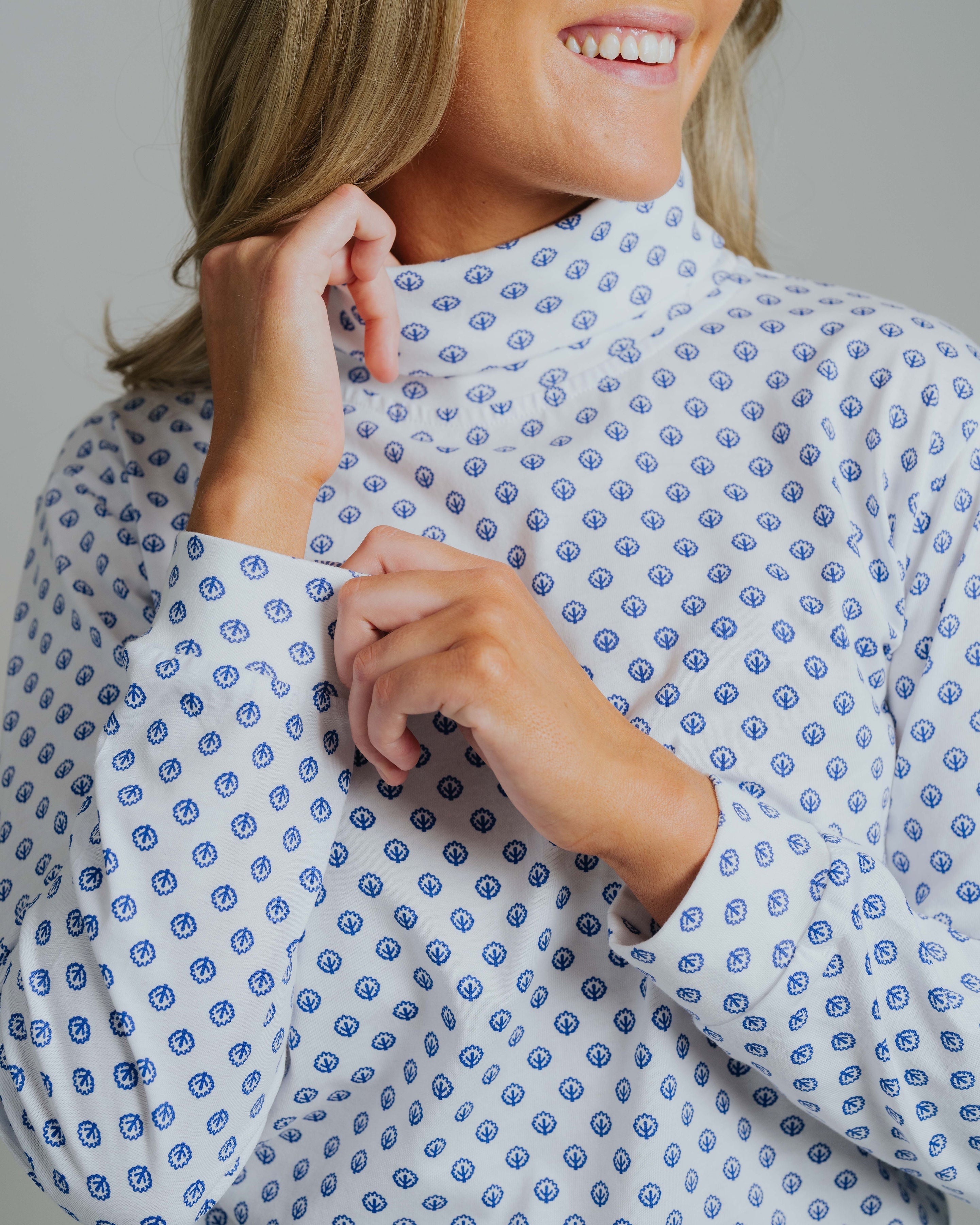 Skivvy Cotton Pattern - Navy