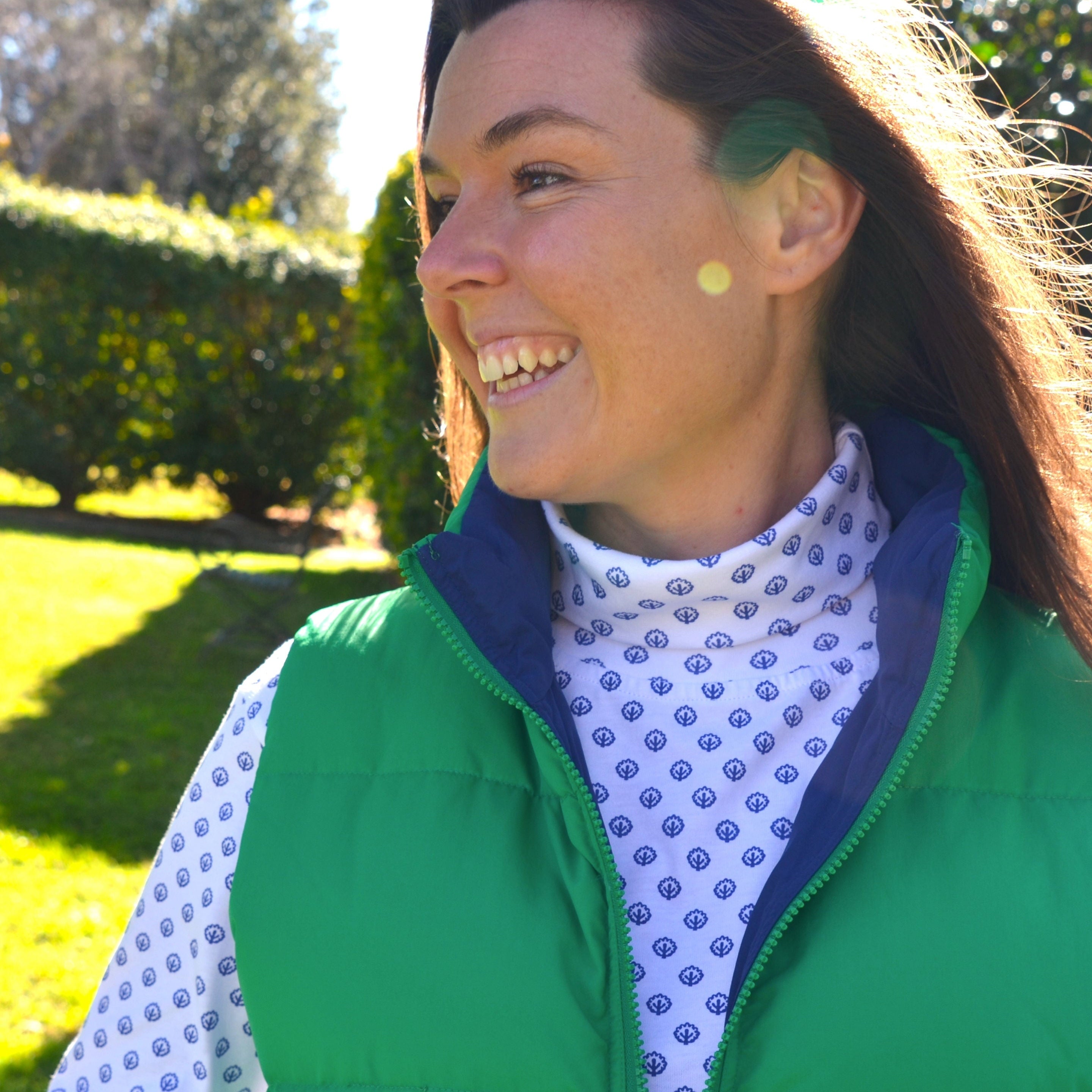 Skivvy Cotton Pattern - Navy