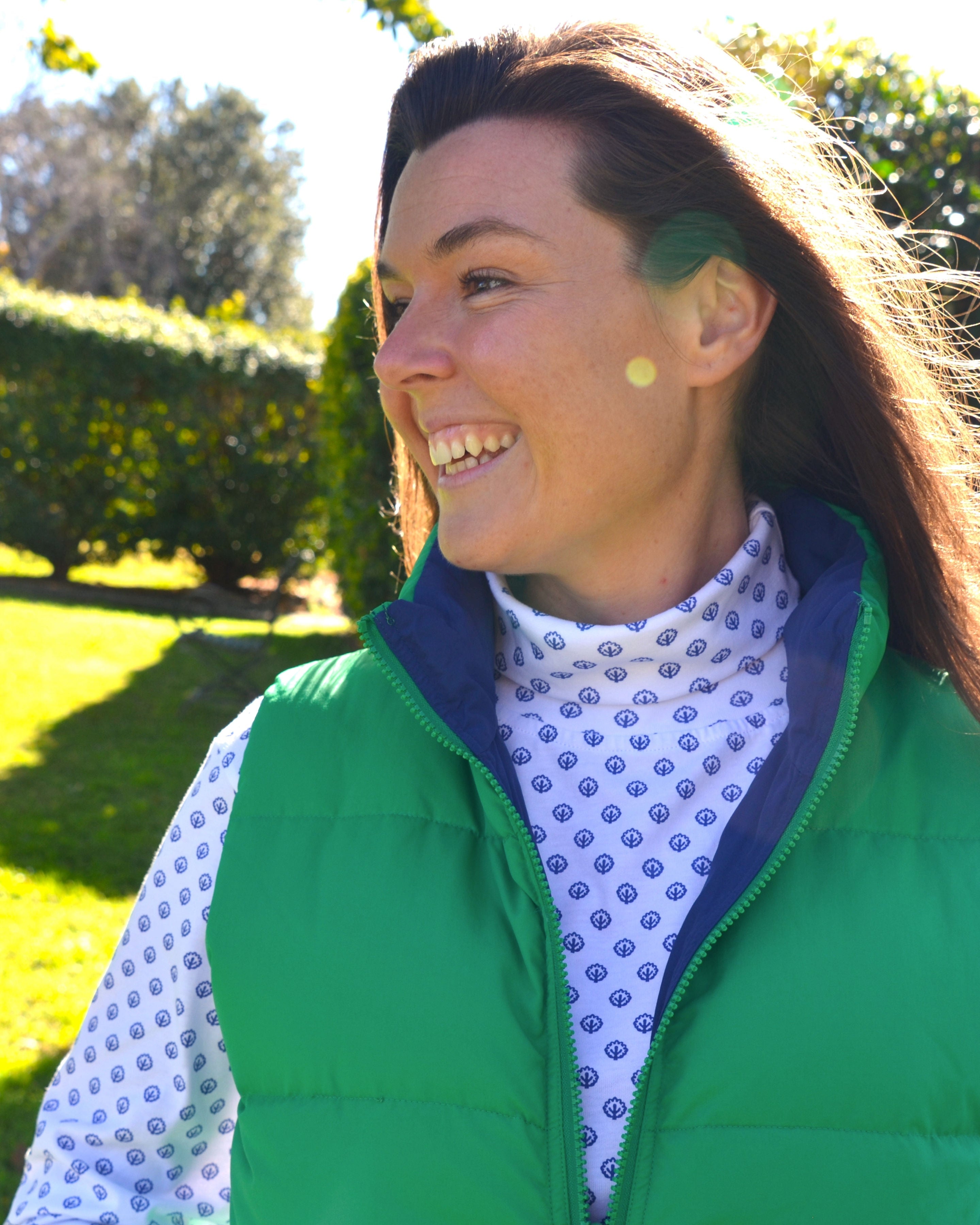 Skivvy Cotton Pattern - Navy