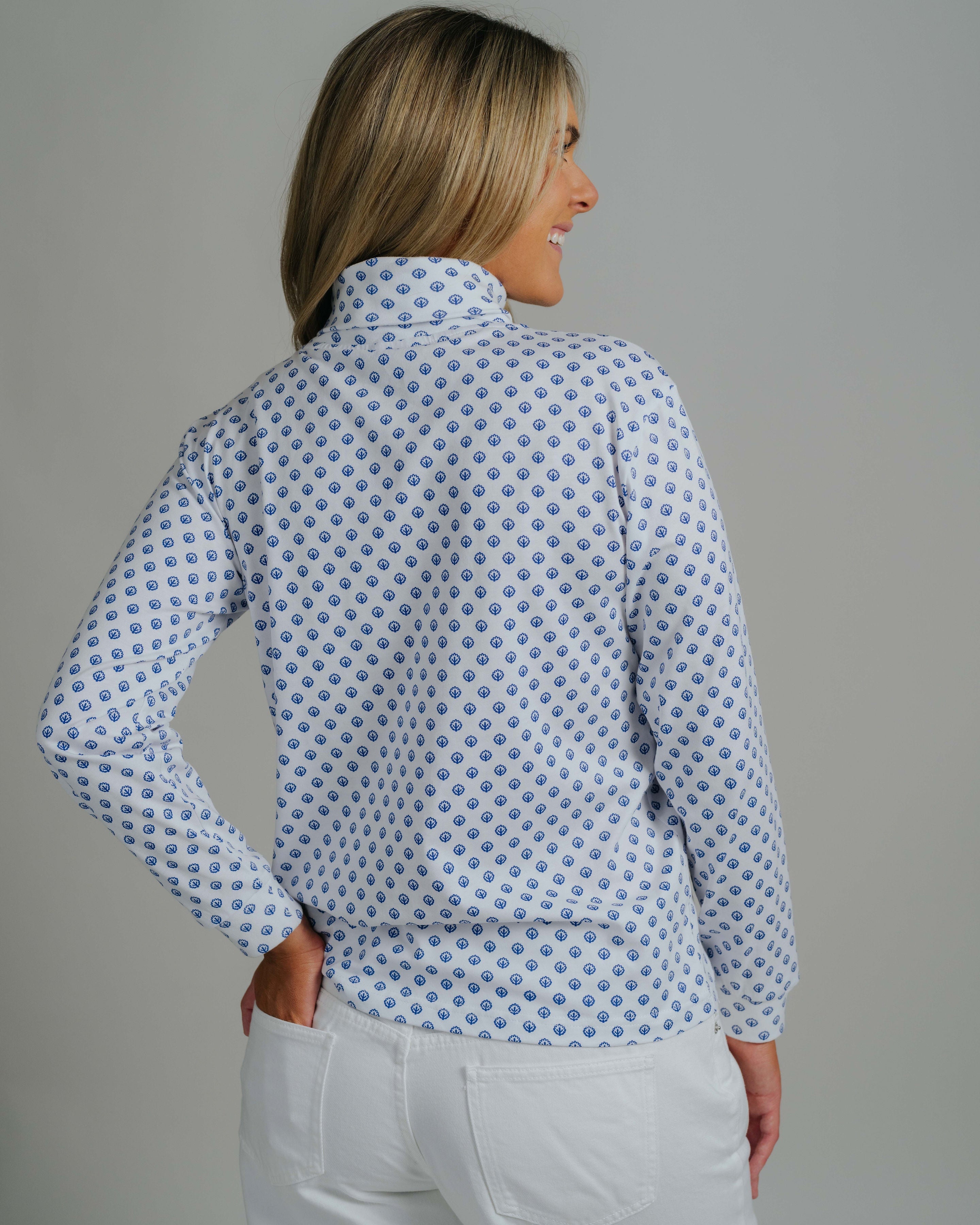 Skivvy Cotton Pattern - Navy