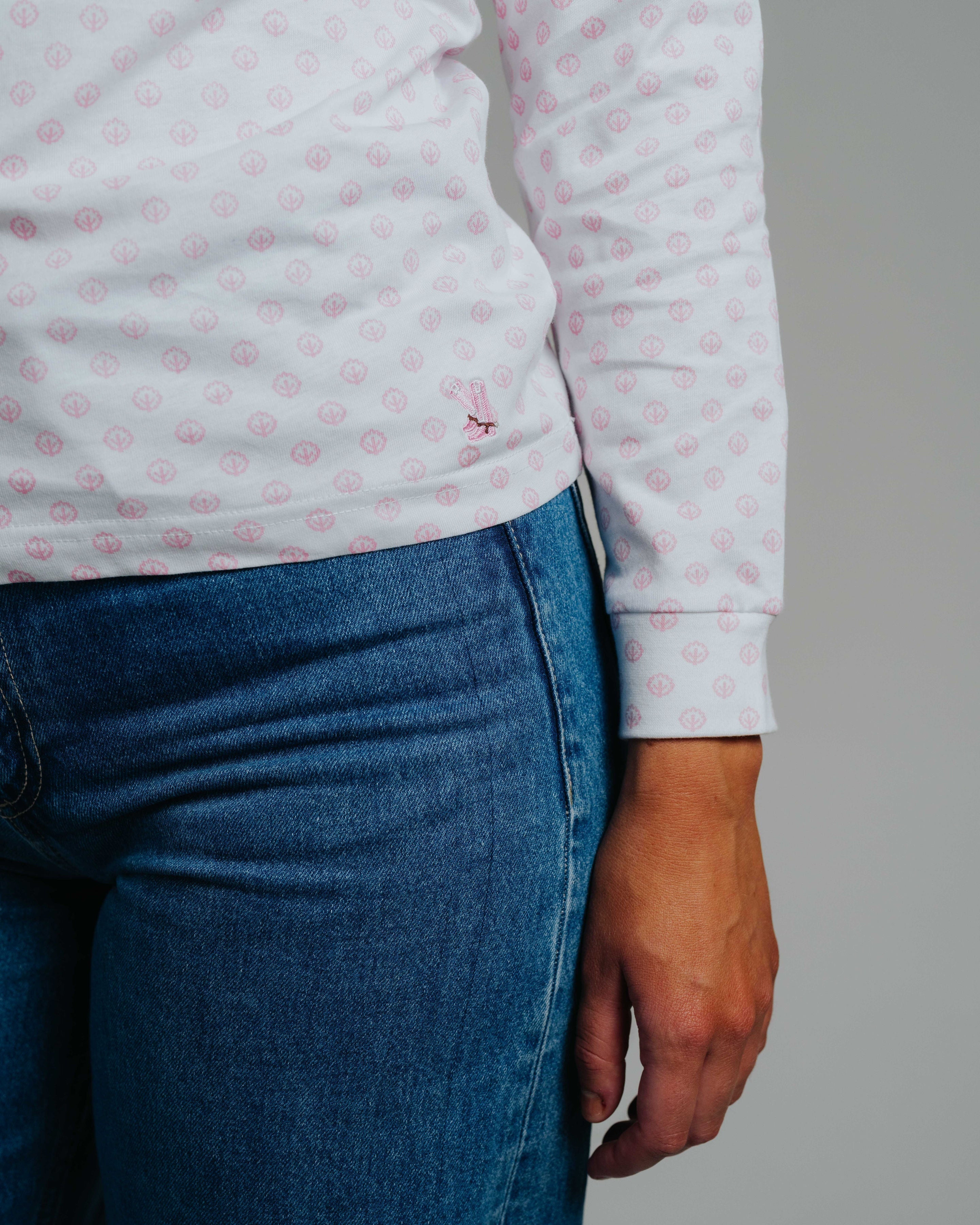 Skivvy Cotton Pattern - Pale Pink