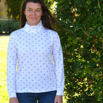 Skivvy Fleur De Lis - Cornflour