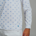 Skivvy Fleur De Lis - Cornflour