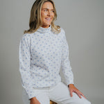 Skivvy Fleur De Lis - Cornflour