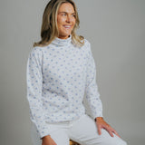 Skivvy Fleur De Lis - Cornflour