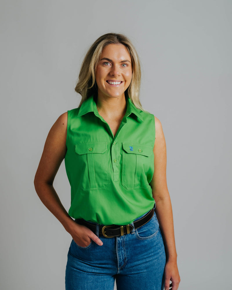Sleeveless Clover Work Shirt