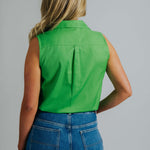 Sleeveless Clover Work Shirt