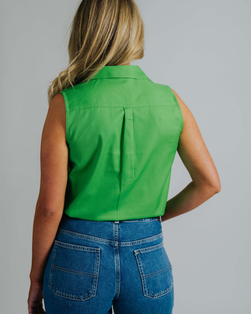Sleeveless Clover Work Shirt