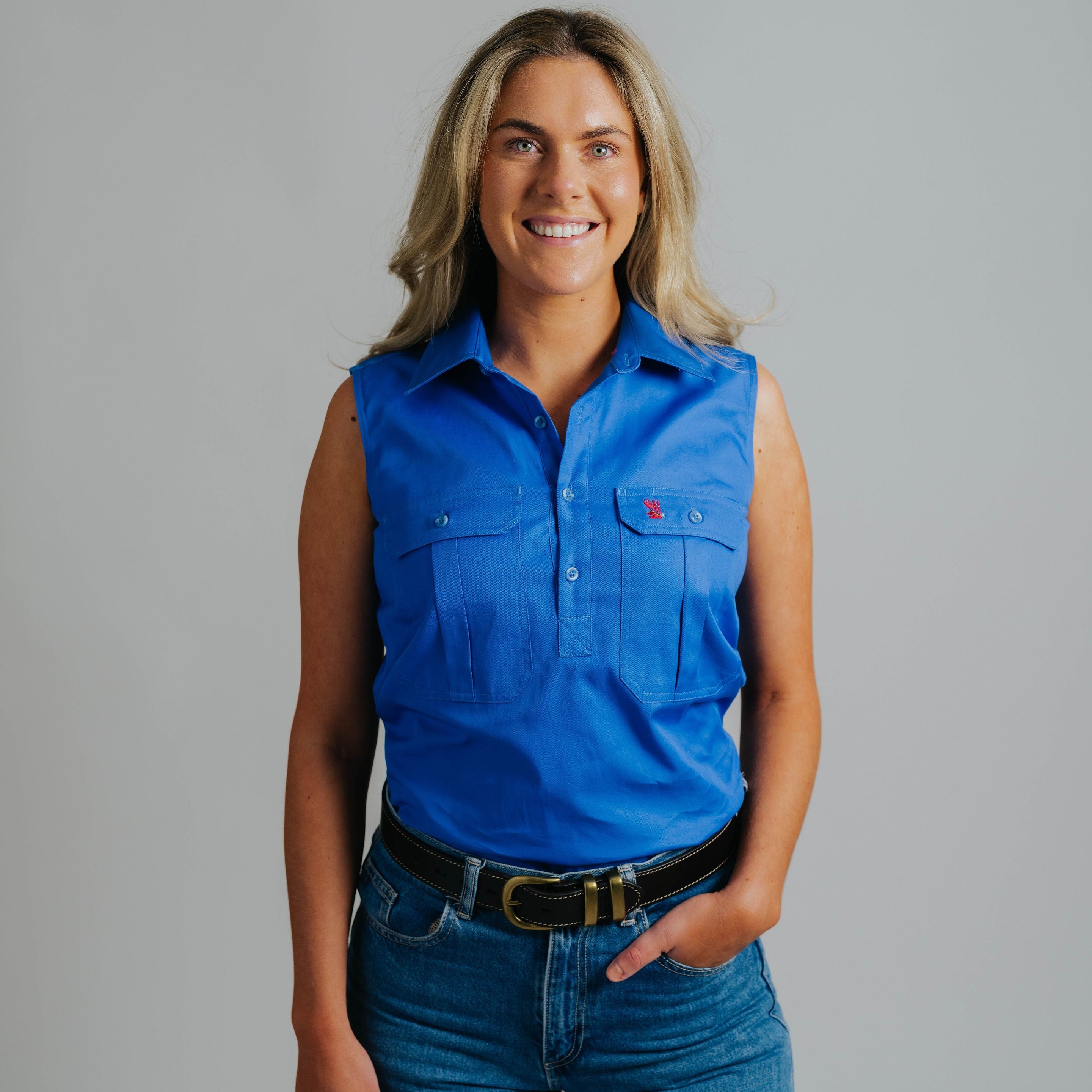 Sleeveless Ocean Work Shirt