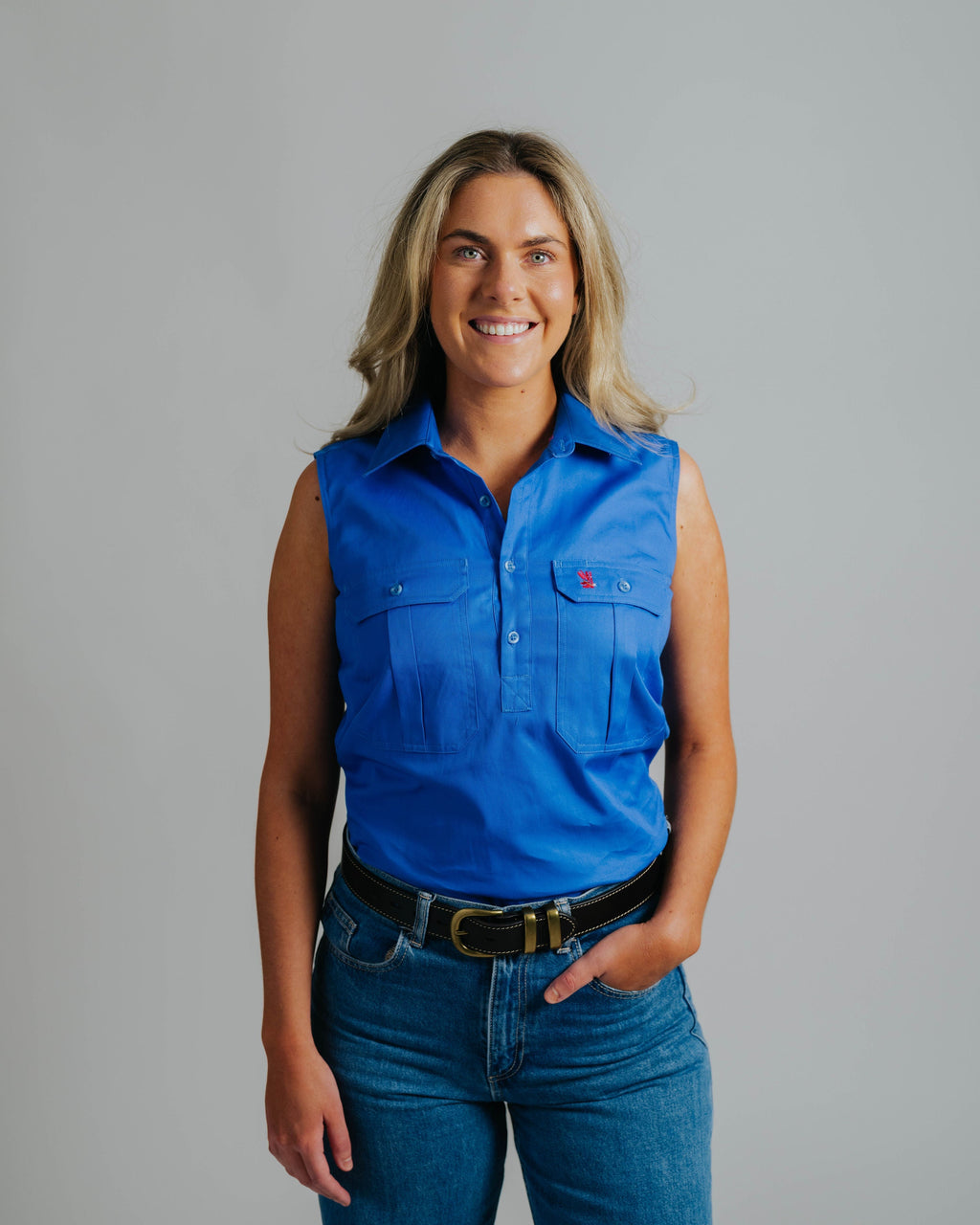 Sleeveless Ocean Work Shirt