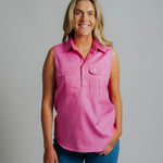 Sleeveless Rose Work Shirt