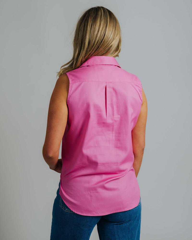 Sleeveless Rose Work Shirt