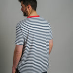 T-shirt - Navy/White Stripe