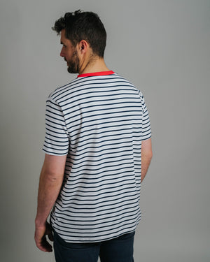 T-shirt - Navy/White Stripe